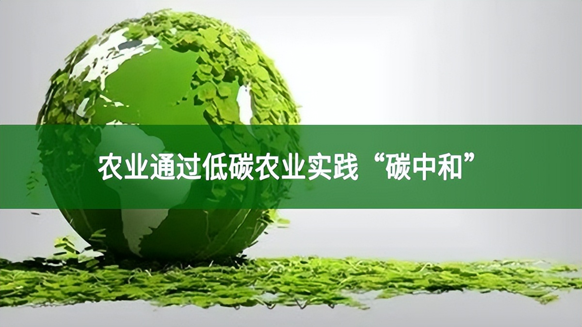 農業通過低碳農業實踐“碳中和”