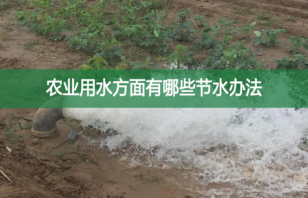 農業用水方面有哪些節水辦法