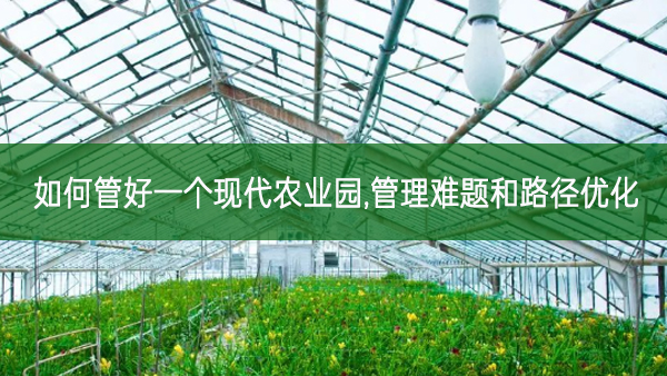 如何管好一個現(xiàn)代農(nóng)業(yè)園，管理難題和路徑優(yōu)化