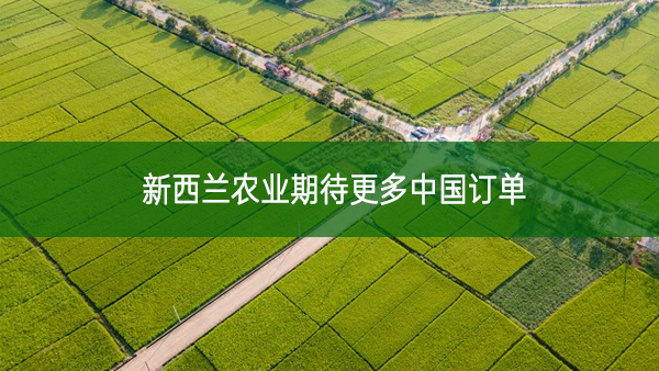 新西蘭農業期待更多中國訂單