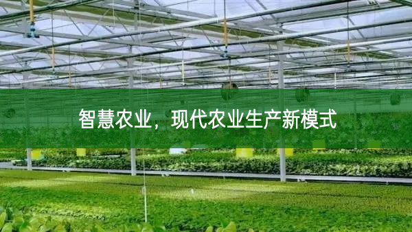 智慧農業，現代農業生產新模式
