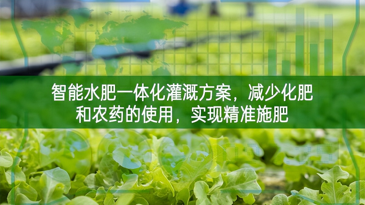 智能水肥一體化灌溉方案，減少化肥和農藥的使用，實現精準施肥