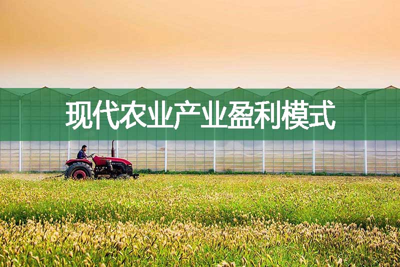 現代農業產業盈利模式