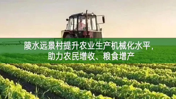 陵水遠景村提升農業生產機械化水平 助力農民增收、糧食增產