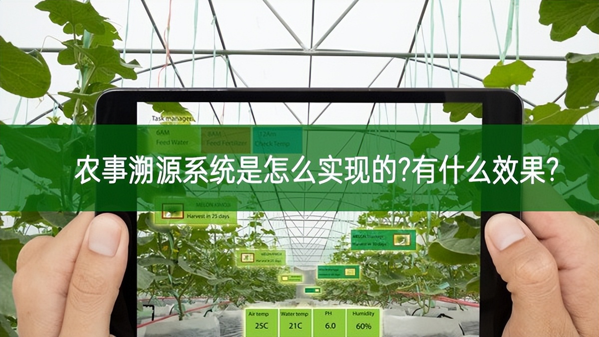 農事溯源系統是怎么實現的?有什么效果?