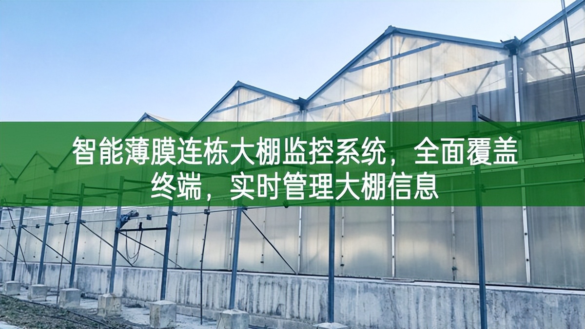 智能薄膜連棟大棚監(jiān)控系統(tǒng)，全面覆蓋終端，實時管理大棚信息