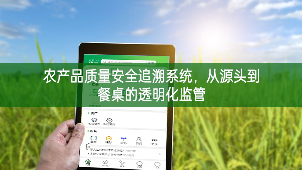 農產品質量安全追溯系統，從源頭到餐桌的透明化監管