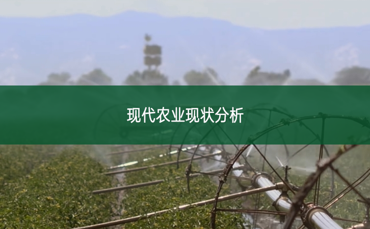 現(xiàn)代農(nóng)業(yè)現(xiàn)狀分析