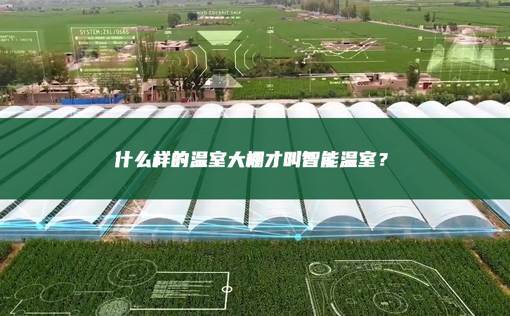 什么樣的溫室大棚才叫智能溫室？