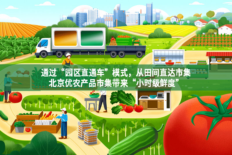 通過“園區直通車”模式，從田間直達市集 北京優農產品市集帶來“小時級鮮度”