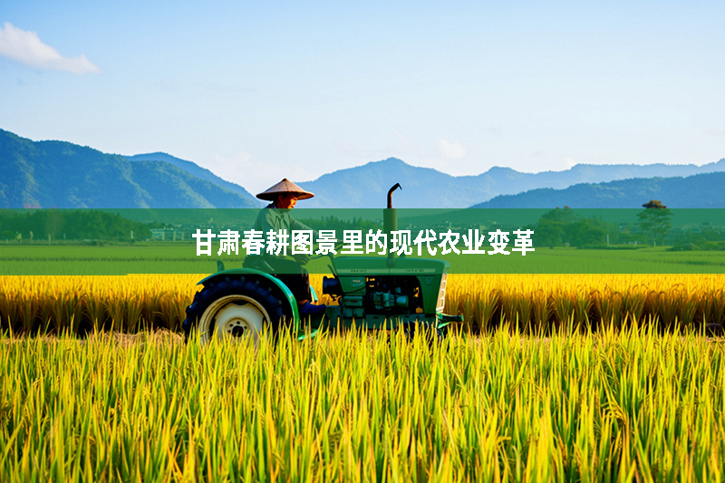 甘肅春耕圖景里的現(xiàn)代農(nóng)業(yè)變革