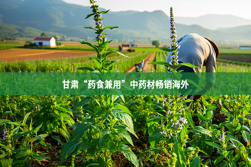 甘肅“藥食兼用”中藥材暢銷海外