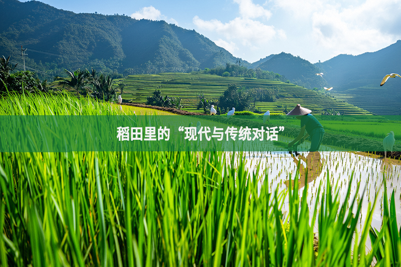 稻田里的“現代與傳統對話”