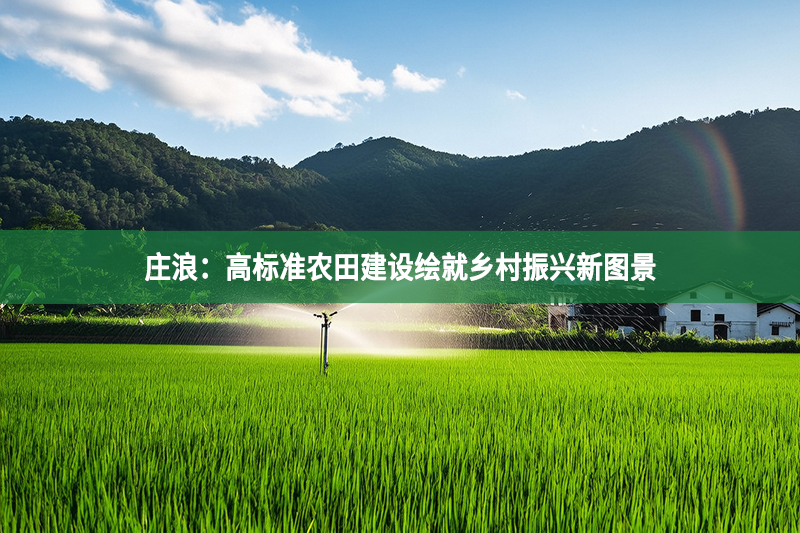 莊浪：高標(biāo)準(zhǔn)農(nóng)田建設(shè)繪就鄉(xiāng)村振興新圖景