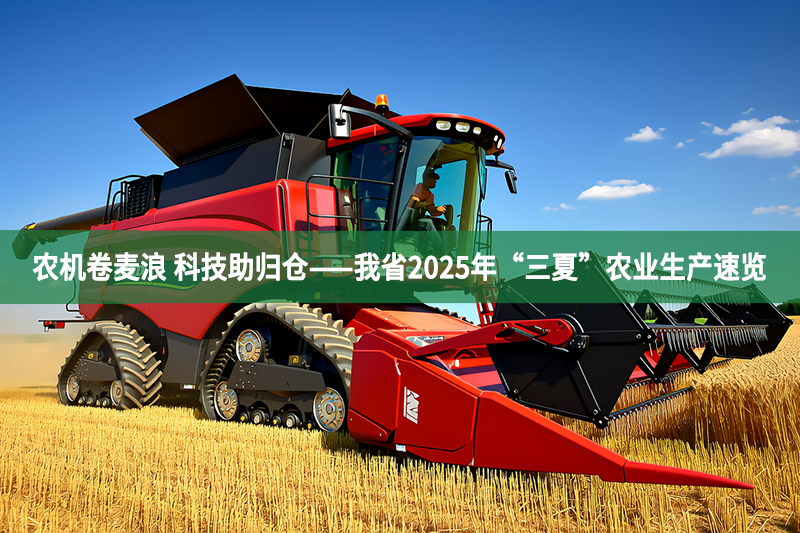 農機卷麥浪 科技助歸倉——我省2025年“三夏”農業生產速覽