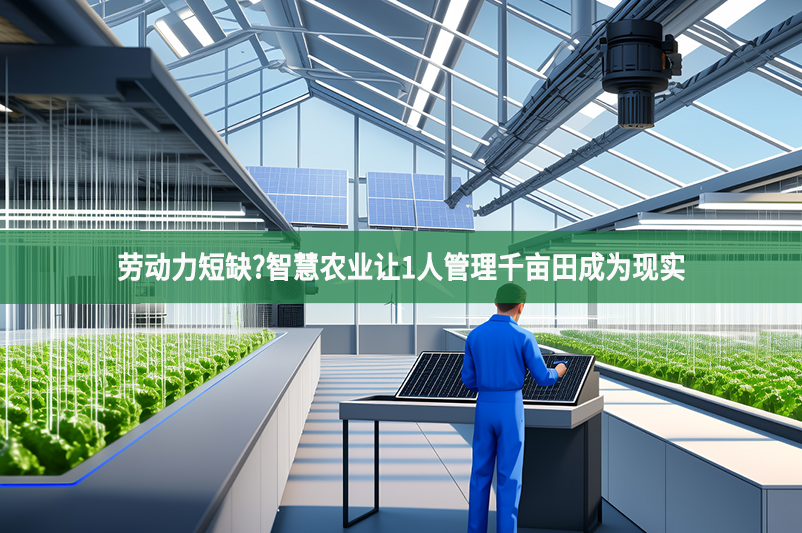 勞動力短缺?智慧農業讓1人管理千畝田成為現實