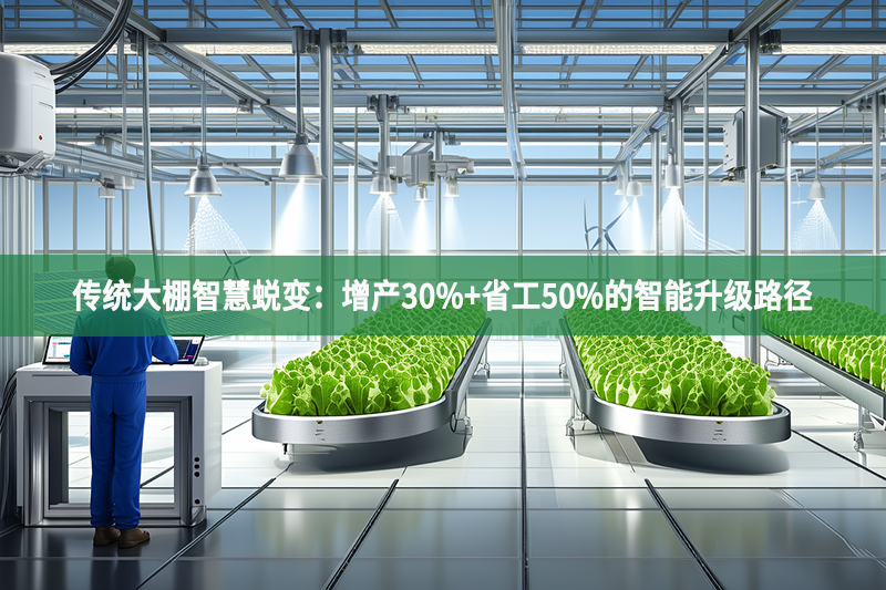 傳統大棚智慧蛻變：增產30%+省工50%的智能升級路徑