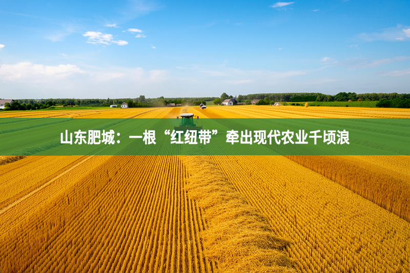 山東肥城：一根“紅紐帶”牽出現(xiàn)代農(nóng)業(yè)千頃浪