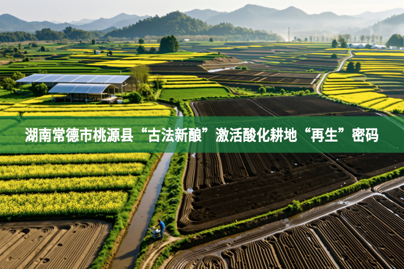 湖南常德市桃源縣“古法新釀”激活酸化耕地“再生”密碼