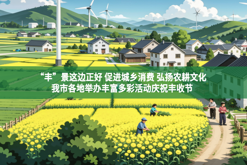 “豐”景這邊正好 促進城鄉消費 弘揚農耕文化 我市各地舉辦豐富多彩活動慶祝豐收節
