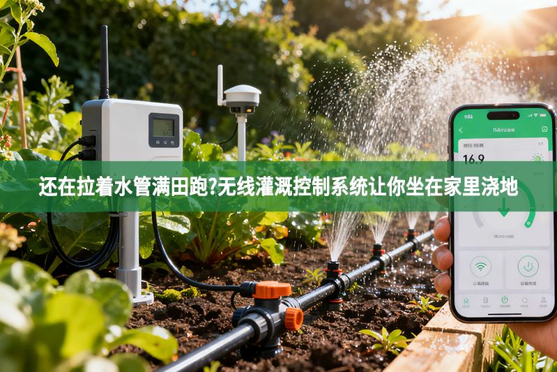 還在拉著水管滿田跑?無線灌溉控制系統讓你坐在家里澆地