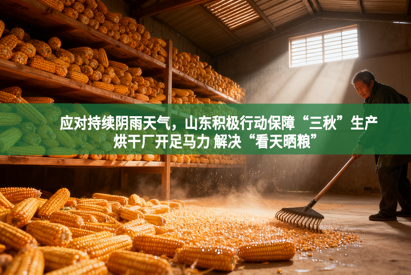 應對持續陰雨天氣，山東積極行動保障“三秋”生產 烘干廠開足馬力 解決“看天曬糧”