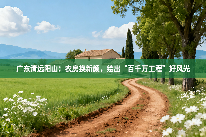 廣東清遠陽山：農(nóng)房換新顏，繪出“百千萬工程”好風光