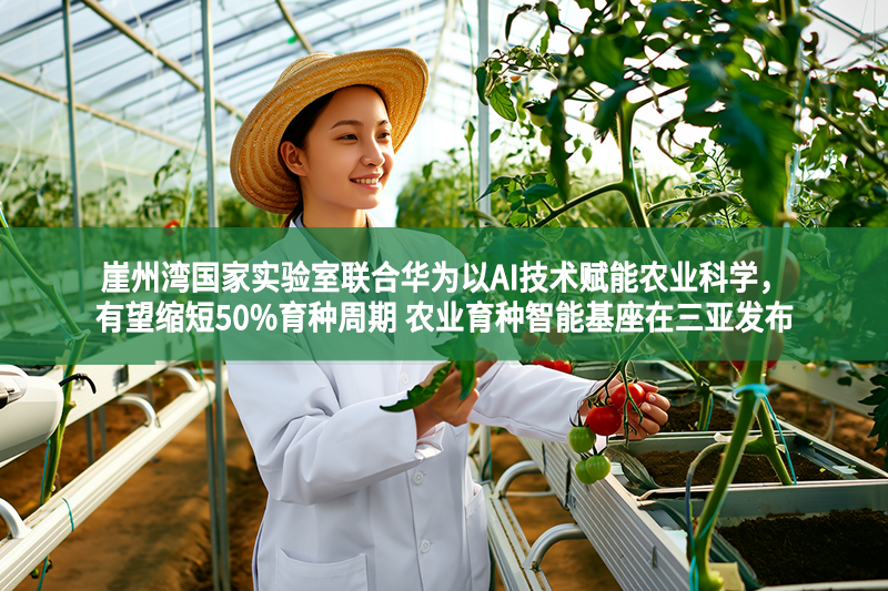崖州灣國家實驗室聯合華為以AI技術賦能農業科學，有望縮短50%育種周期 農業育種智能基座在三亞發布