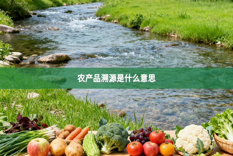 農(nóng)產(chǎn)品溯源是什么意思
